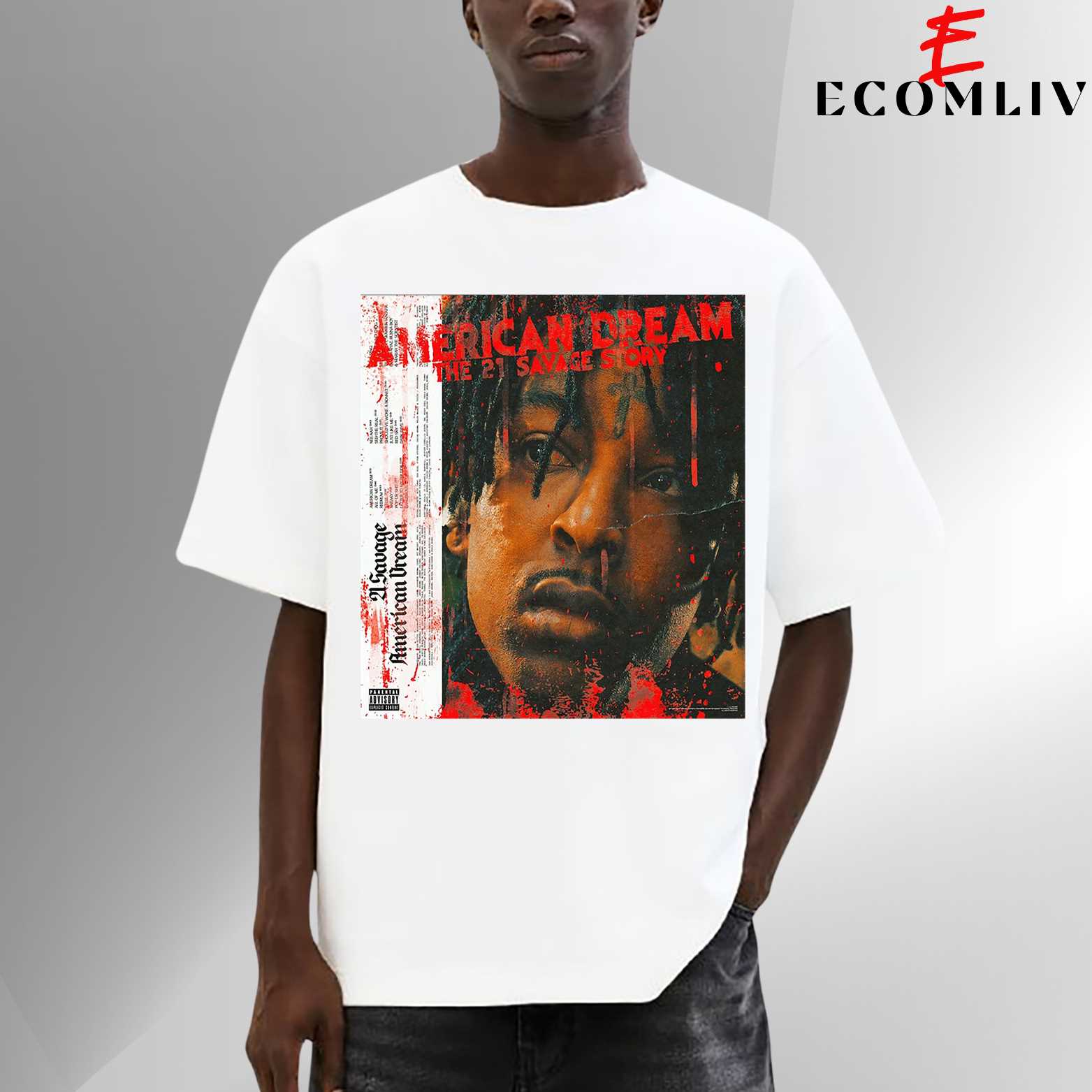 Retro Style 21 Savage T-Shirt, Vintage Urban Streetwear Tee